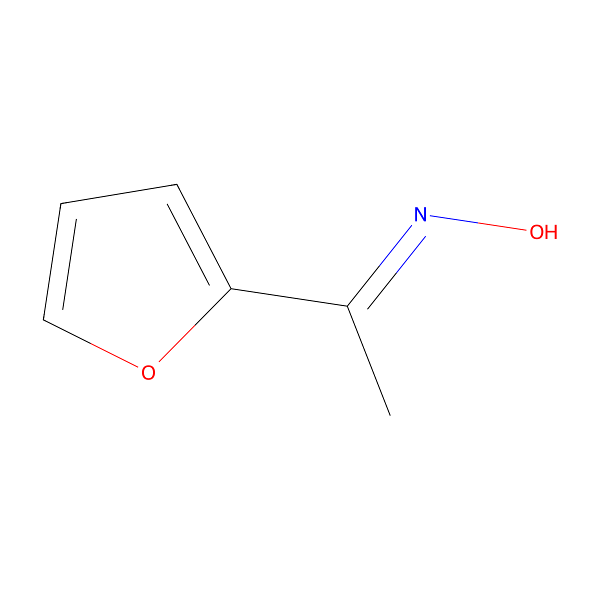 N-[1-(furan-2-yl)ethylidene]hydroxylamine molecular structure, CAS 1450-48-2