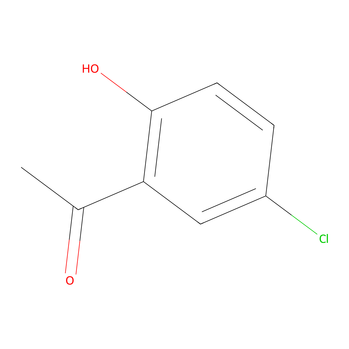 3-Chloro-6-hydroxyacetophenone molecular structure, CAS 1450-74-4