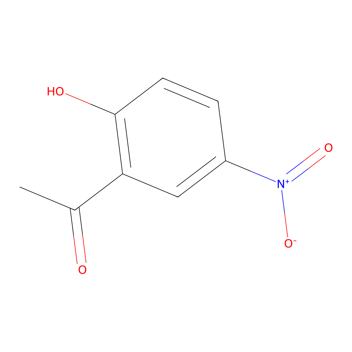 2'-Hydroxy-5'-nitroacetophenone molecular structure, CAS 1450-76-6