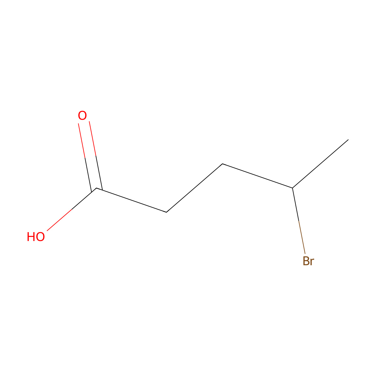 4-Bromopentanoic acid molecular structure, CAS 1450-80-2