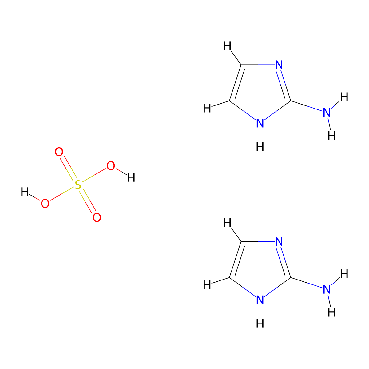 2-Aminoimidazole hemisulfate molecular structure, CAS 1450-93-7