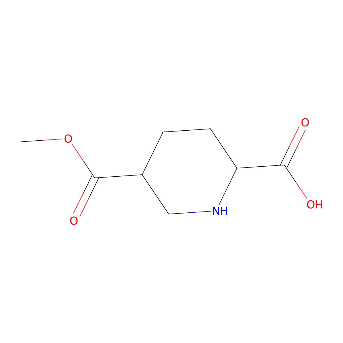 (2R,5S)-5-(Methoxycarbonyl)piperidine-2-carboxylic acid molecular structure, CAS 145012-49-3