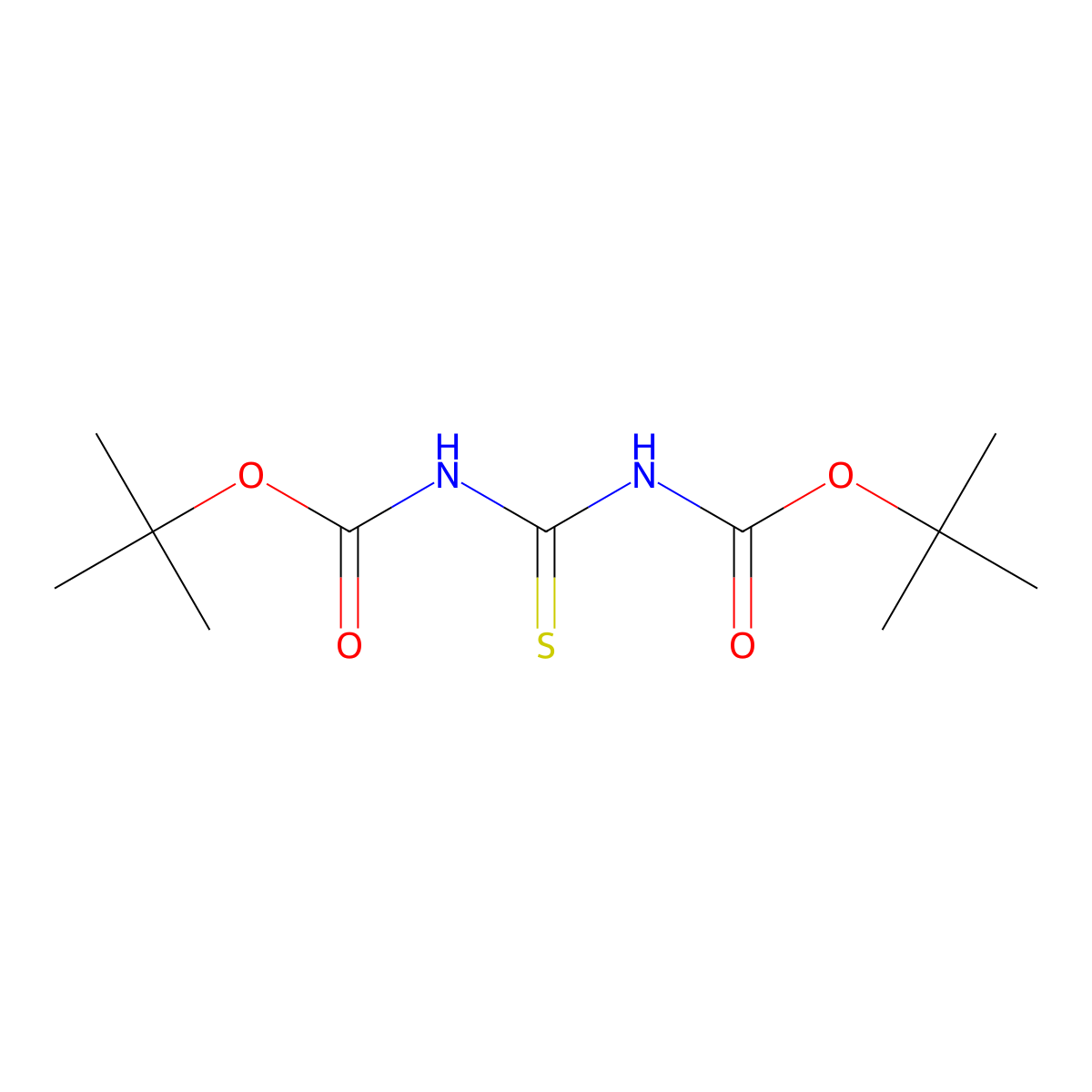 N,N'-Di-Boc-thiourea molecular structure, CAS 145013-05-4