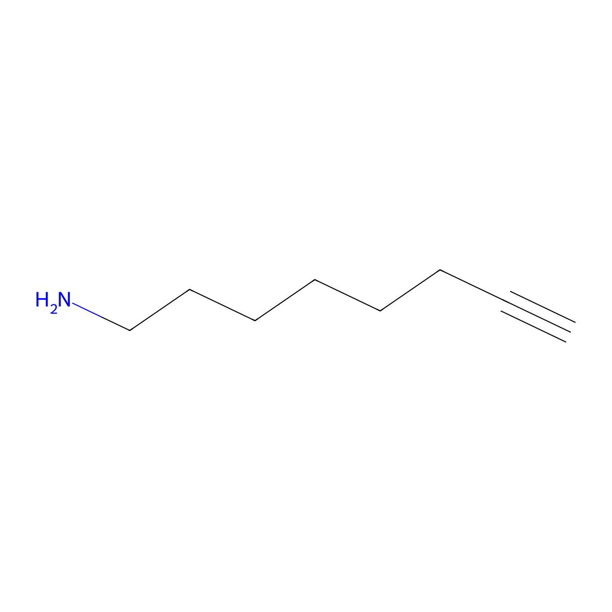 7-Octyn-1-amine molecular structure, CAS 14502-43-3
