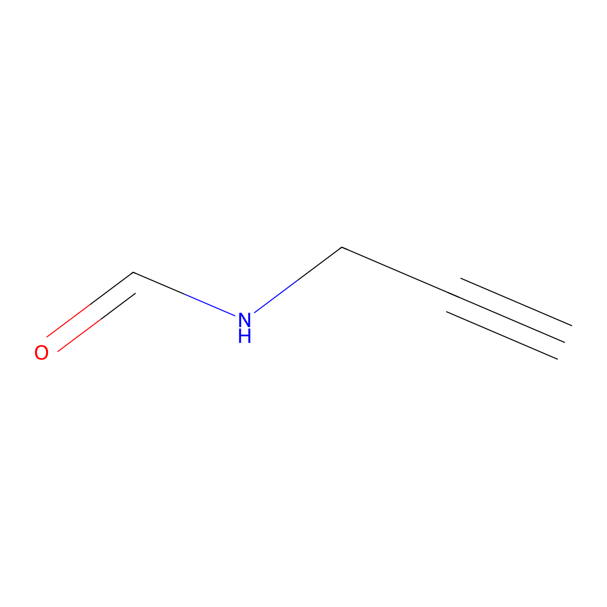 N-(prop-2-yn-1-yl)formamide molecular structure, CAS 14502-66-0