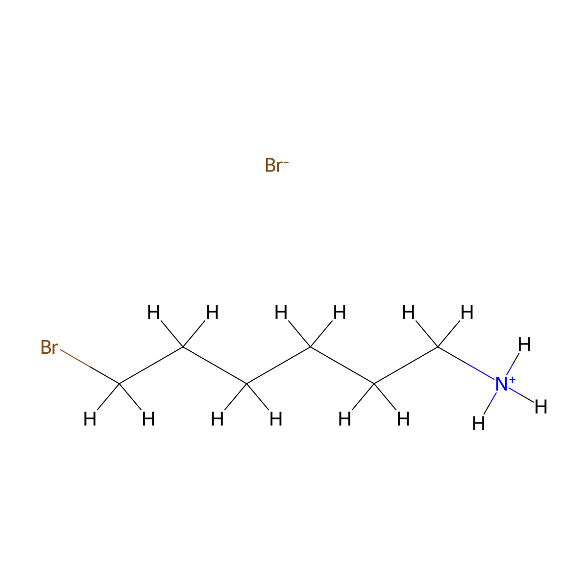 6-Bromohexylazanium;bromide molecular structure, CAS 14502-76-2