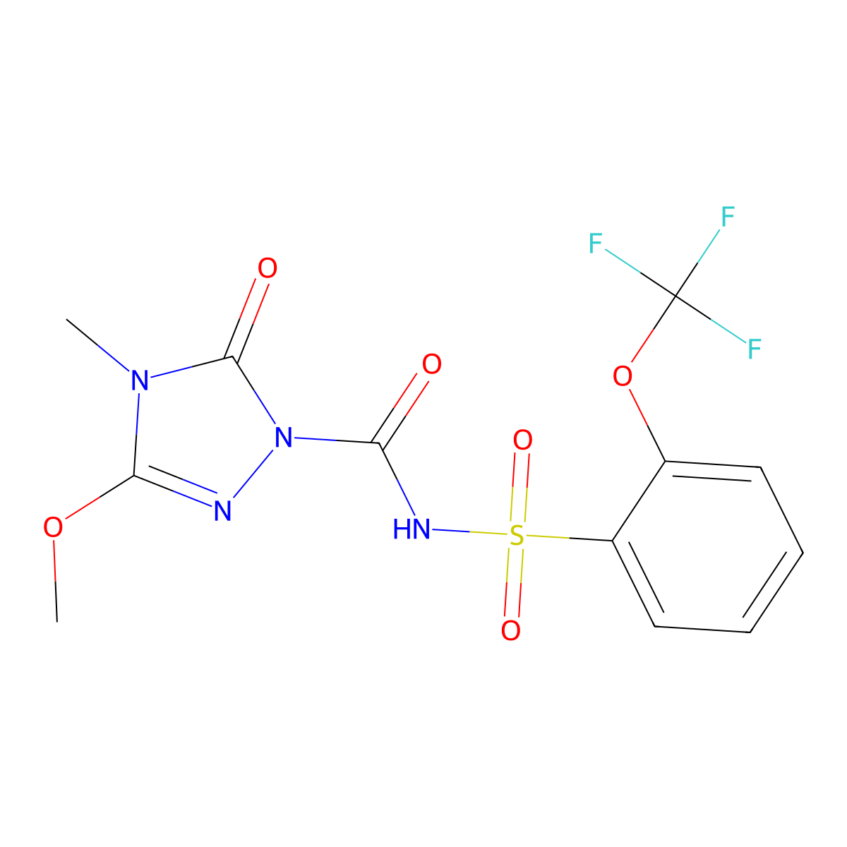 Flucarbazone molecular structure, CAS 145026-88-6