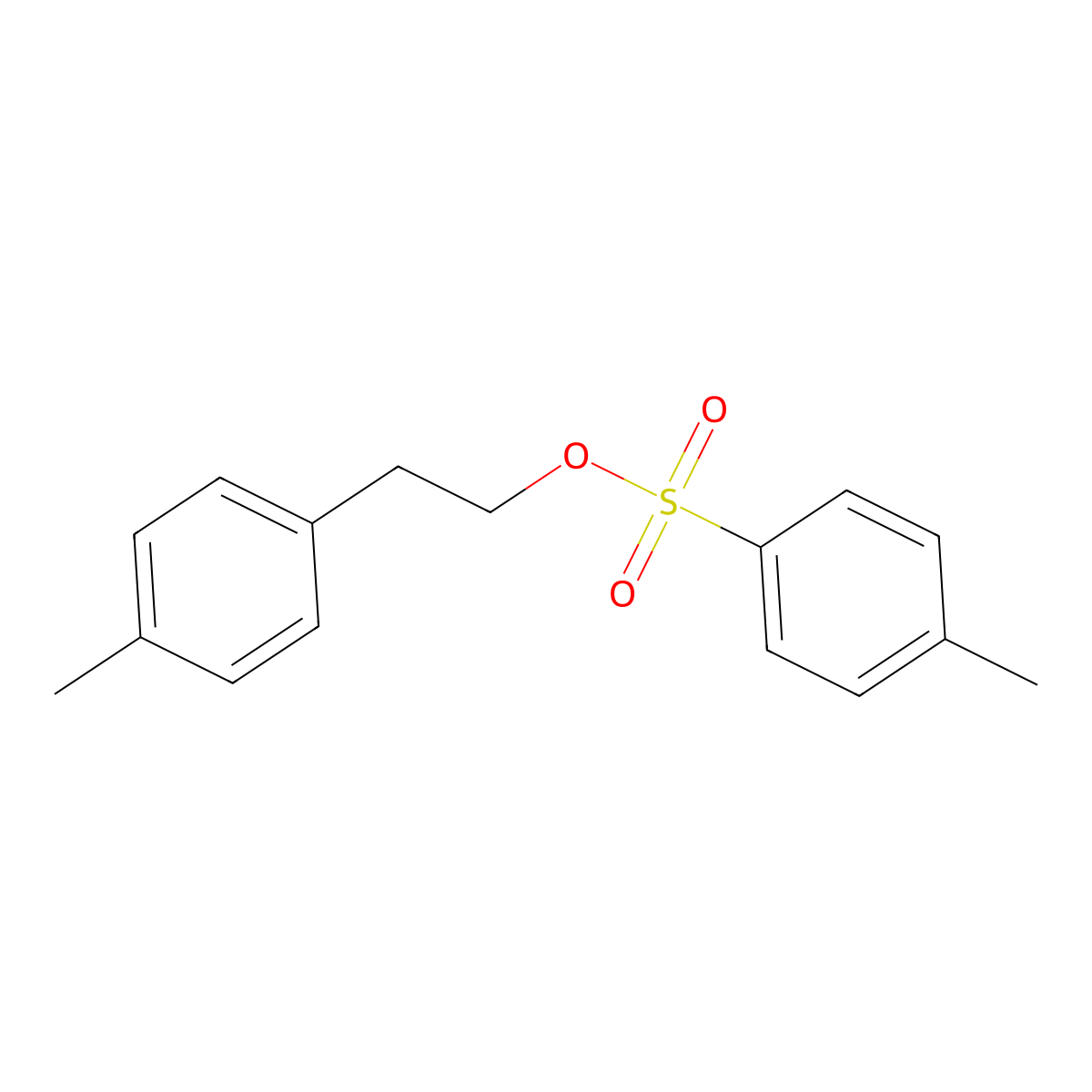 2-(4-Methylphenyl)ethyl 4-methylbenzenesulfonate molecular structure, CAS 14503-40-3