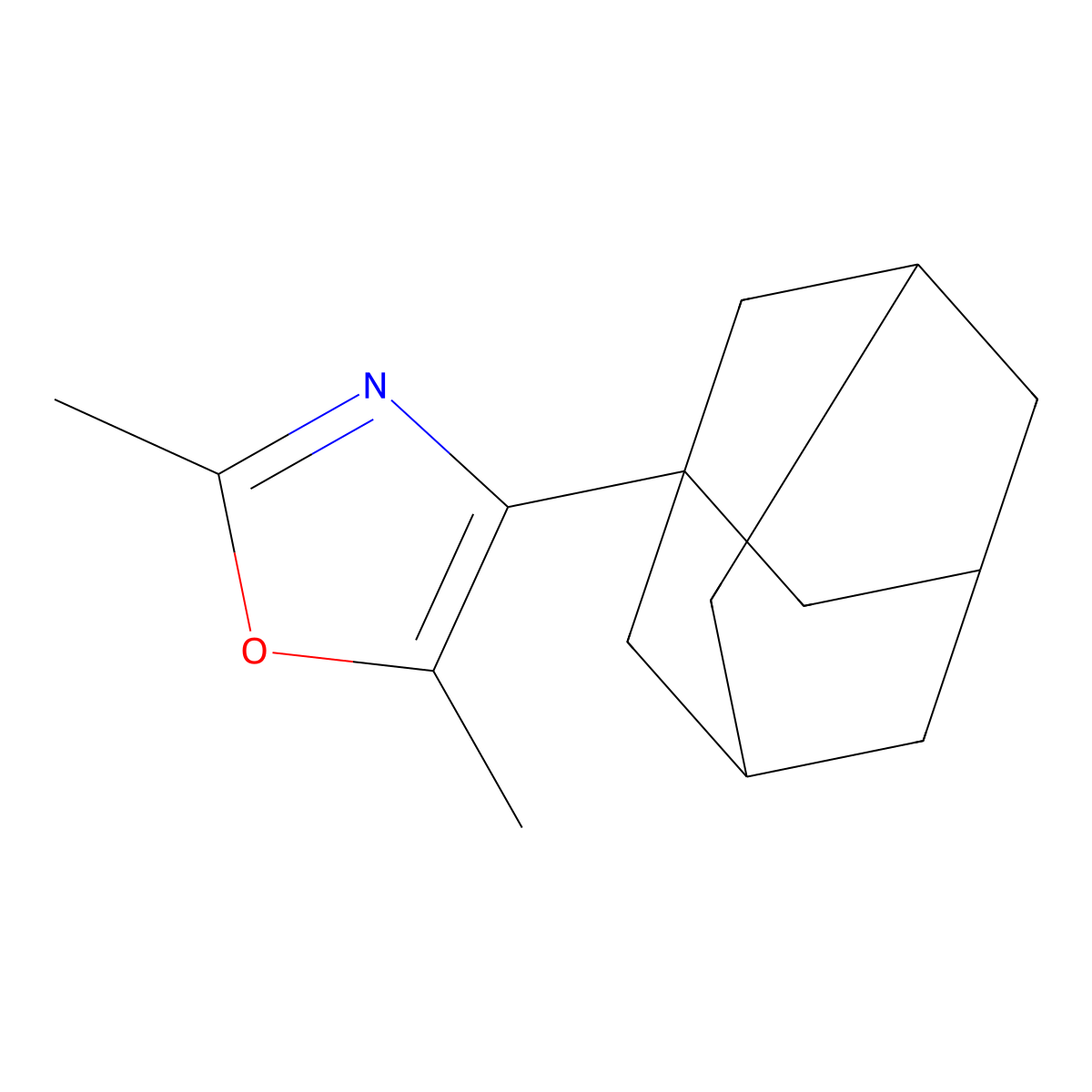 4-(1-Adamantyl)-2,5-dimethyl-1,3-oxazole molecular structure, CAS 145031-81-8