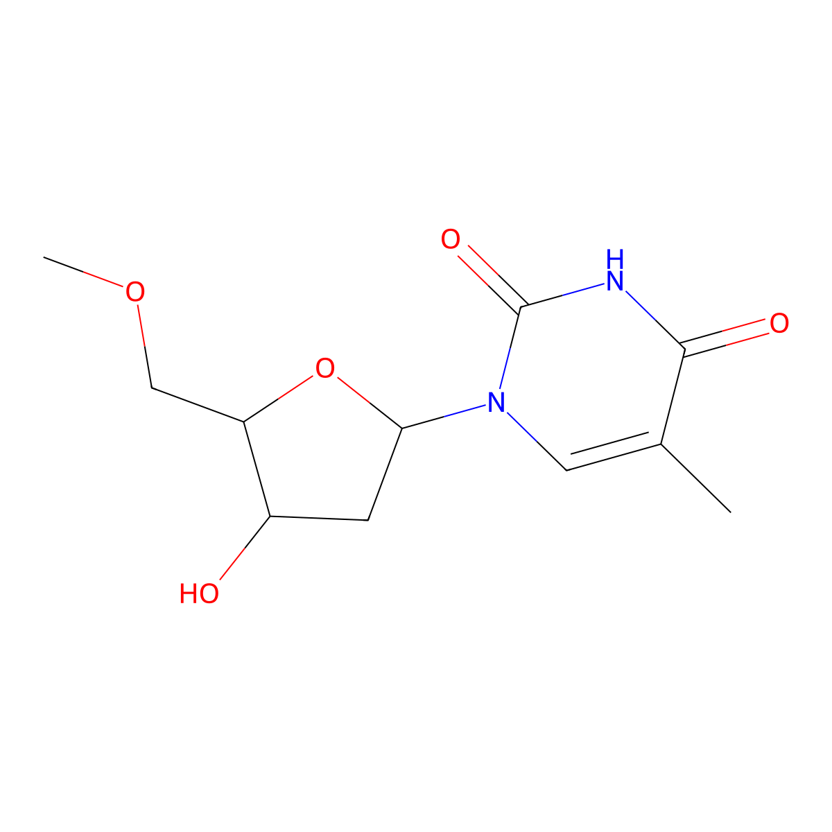 5'-O-Methylthymidine molecular structure, CAS 14504-60-0