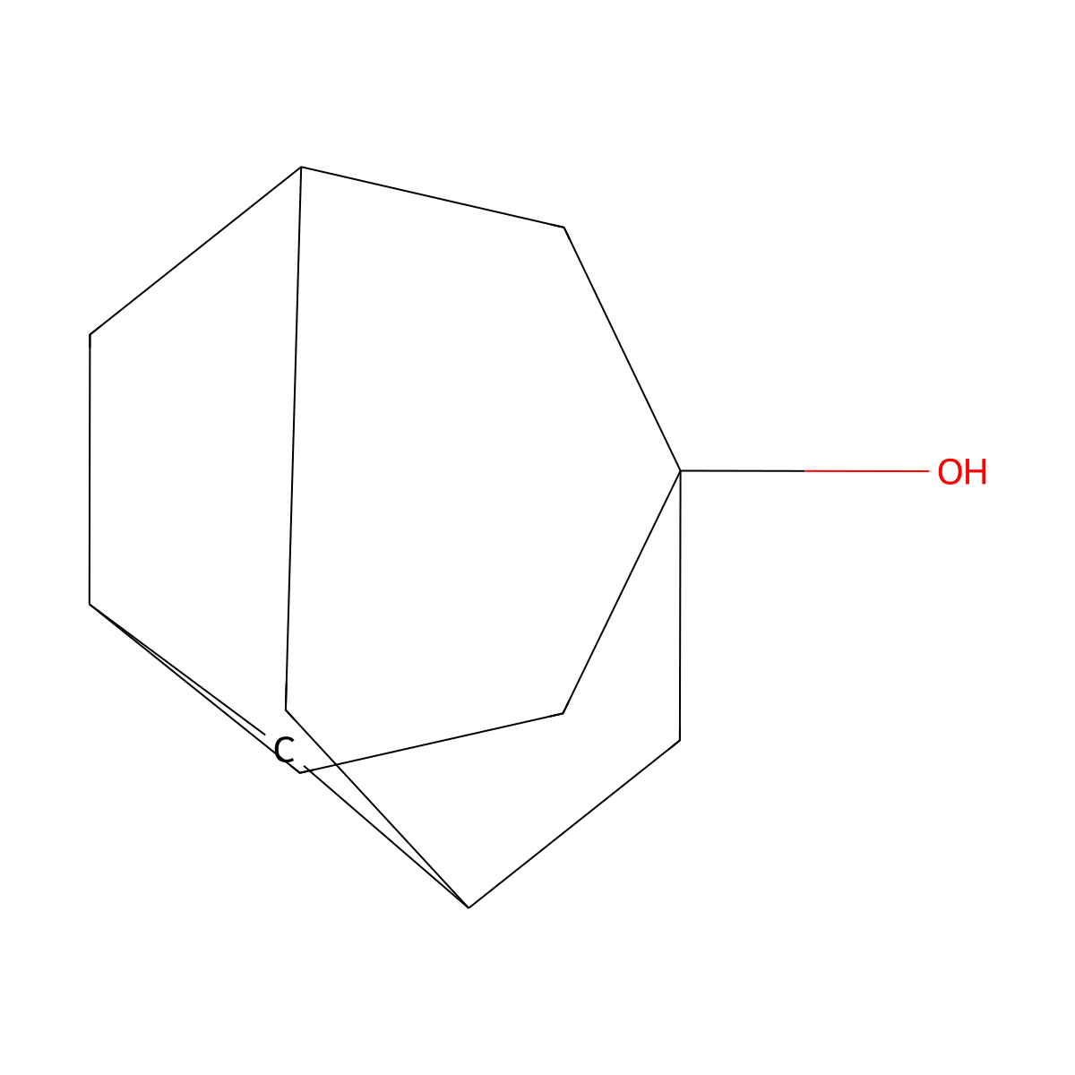 Tricyclo[4.3.1.13,8]undecan-3-ol molecular structure, CAS 14504-80-4