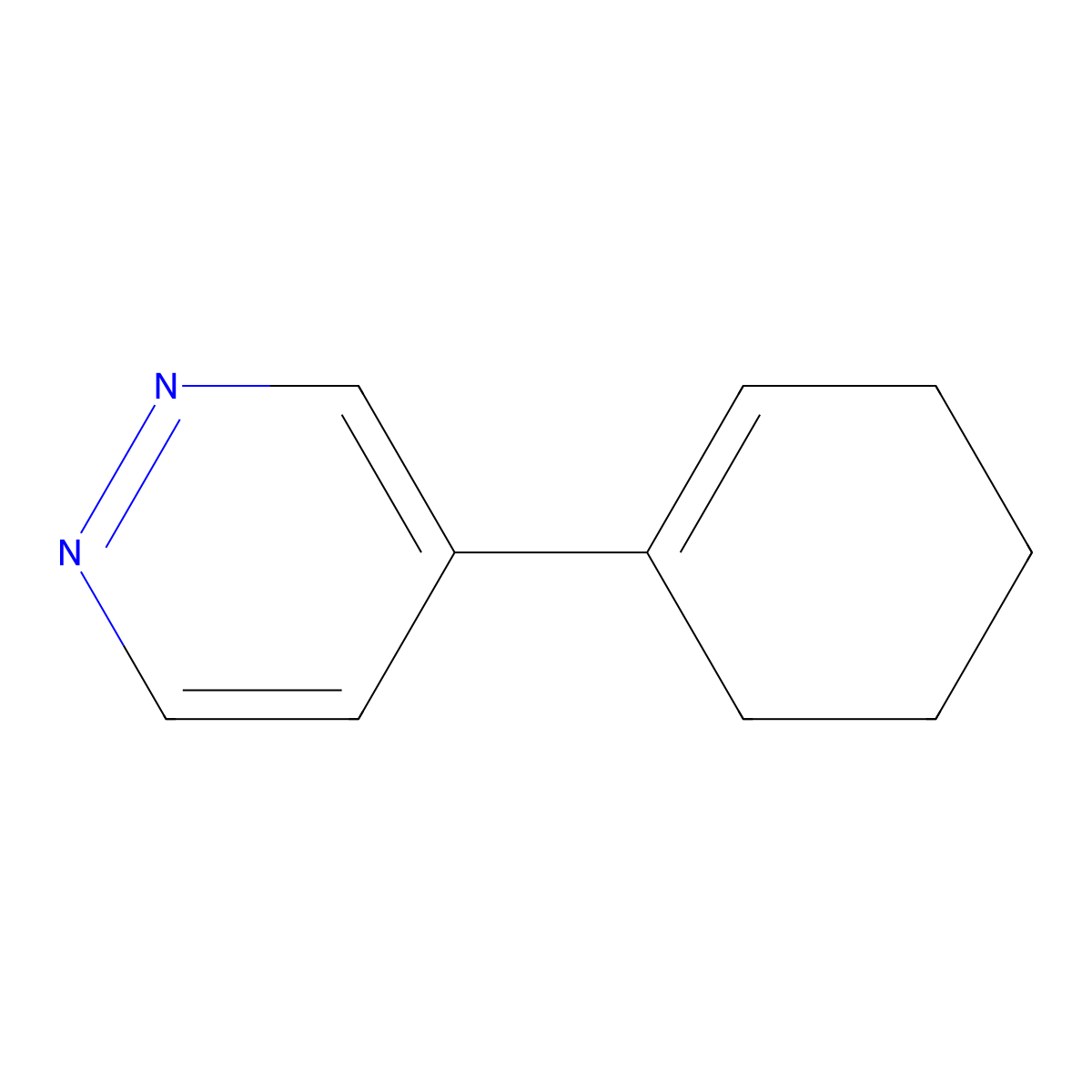 4-Cyclohex-1-en-1-ylpyridazine molecular structure, CAS 1450597-23-5