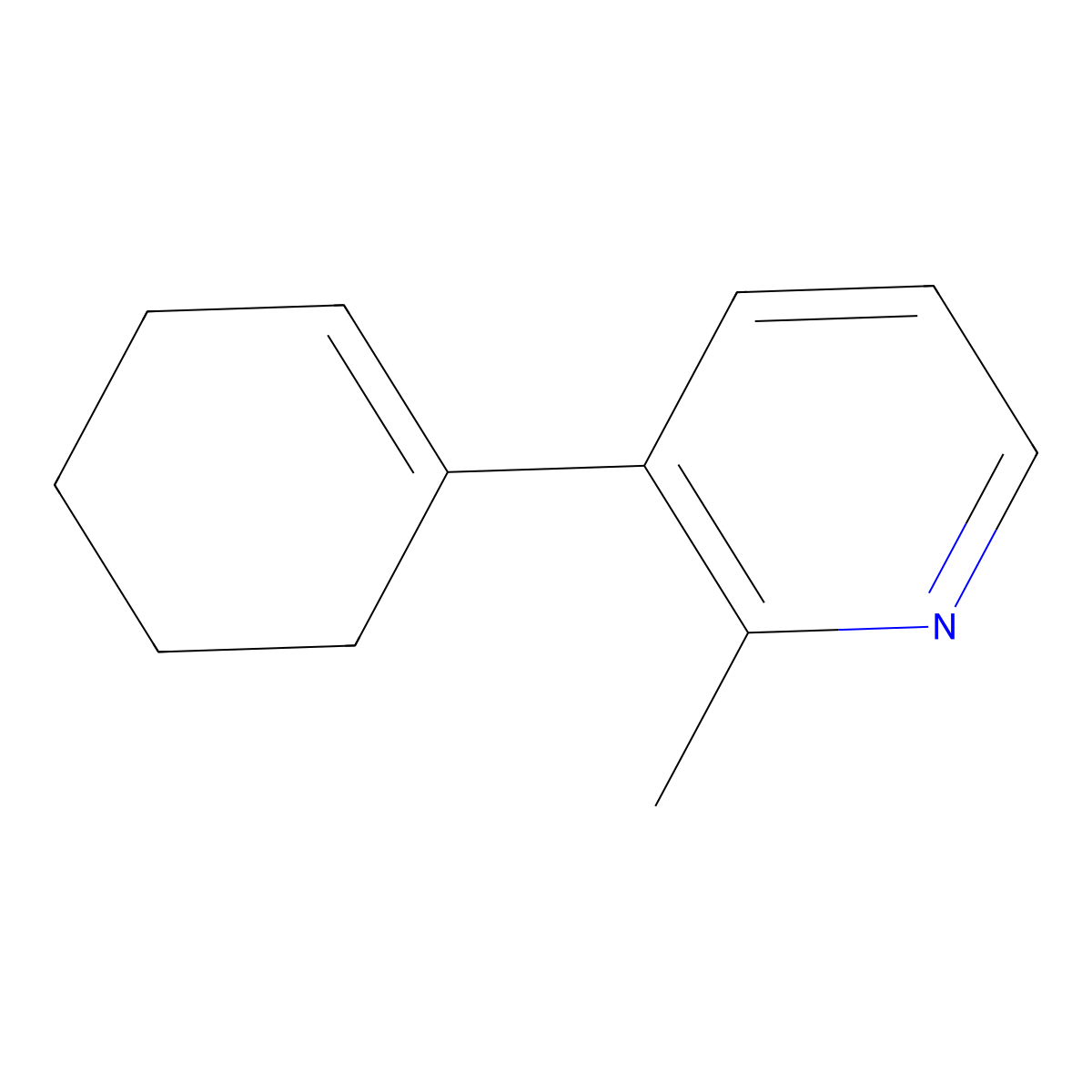 3-(Cyclohexen-1-yl)-2-methylpyridine molecular structure, CAS 1450597-59-7