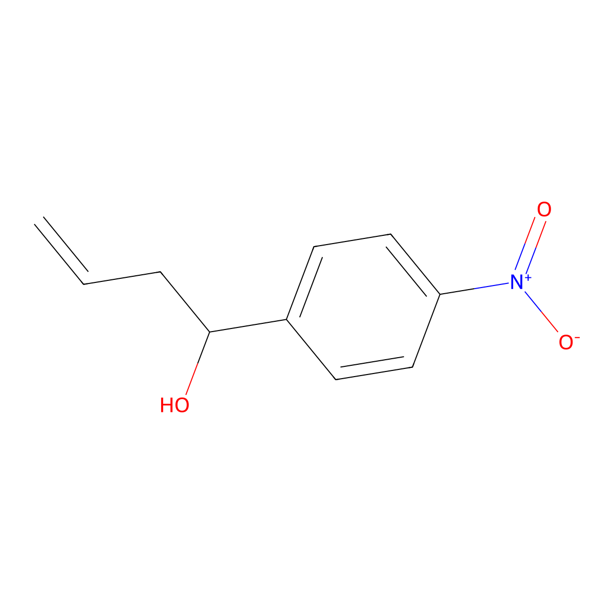 1-(4-Nitrophenyl)-3-buten-1-ol molecular structure, CAS 14506-32-2