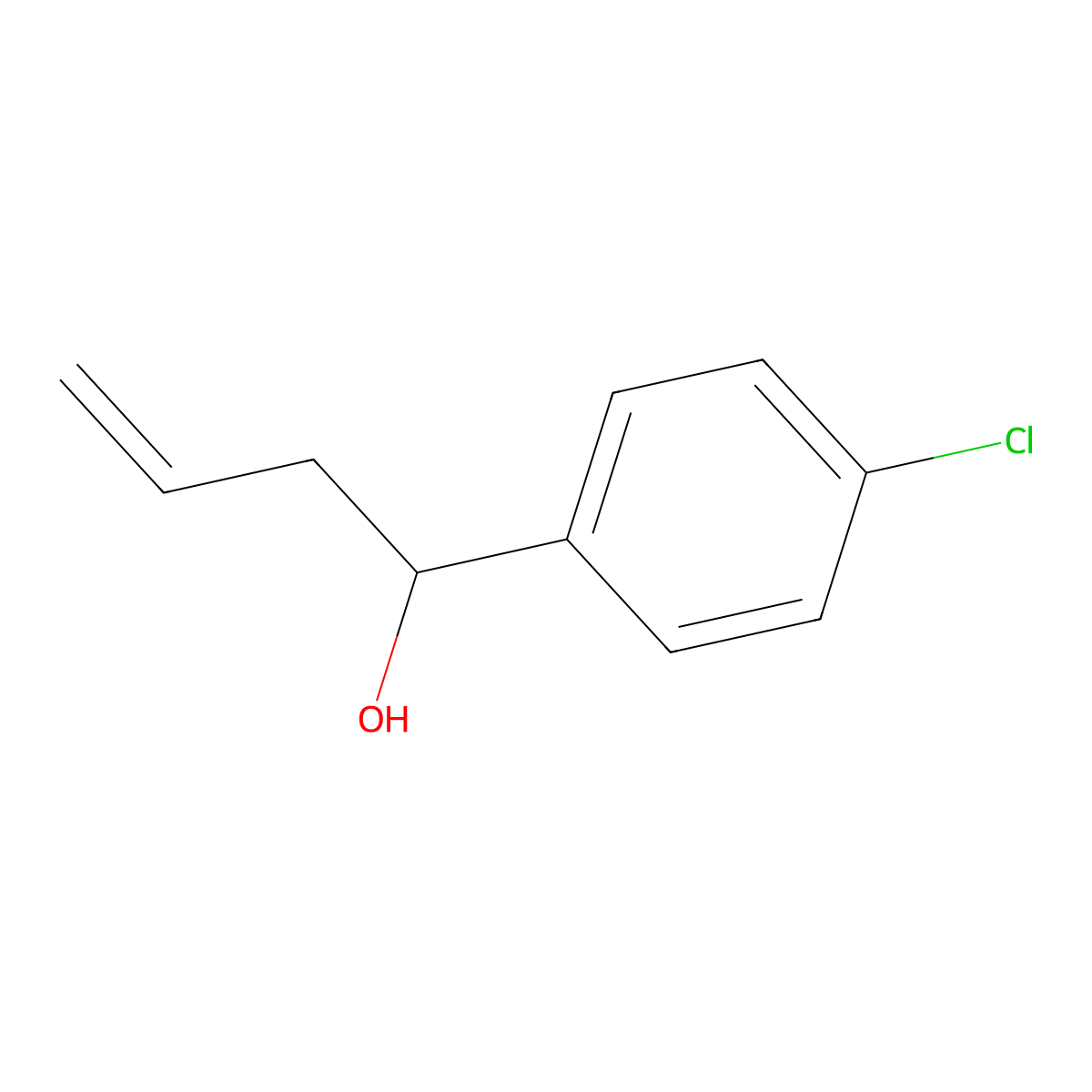 1-(4-Chlorophenyl)-3-buten-1-ol molecular structure, CAS 14506-33-3