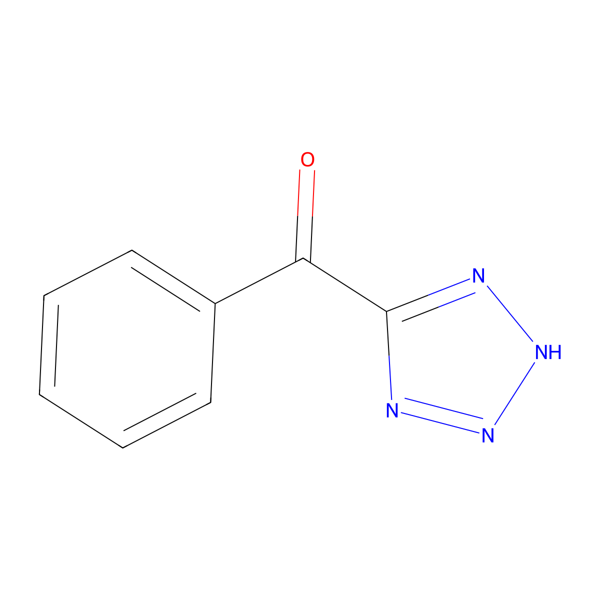 5-benzoyl-2H-1,2,3,4-tetrazole molecular structure, CAS 14506-41-3