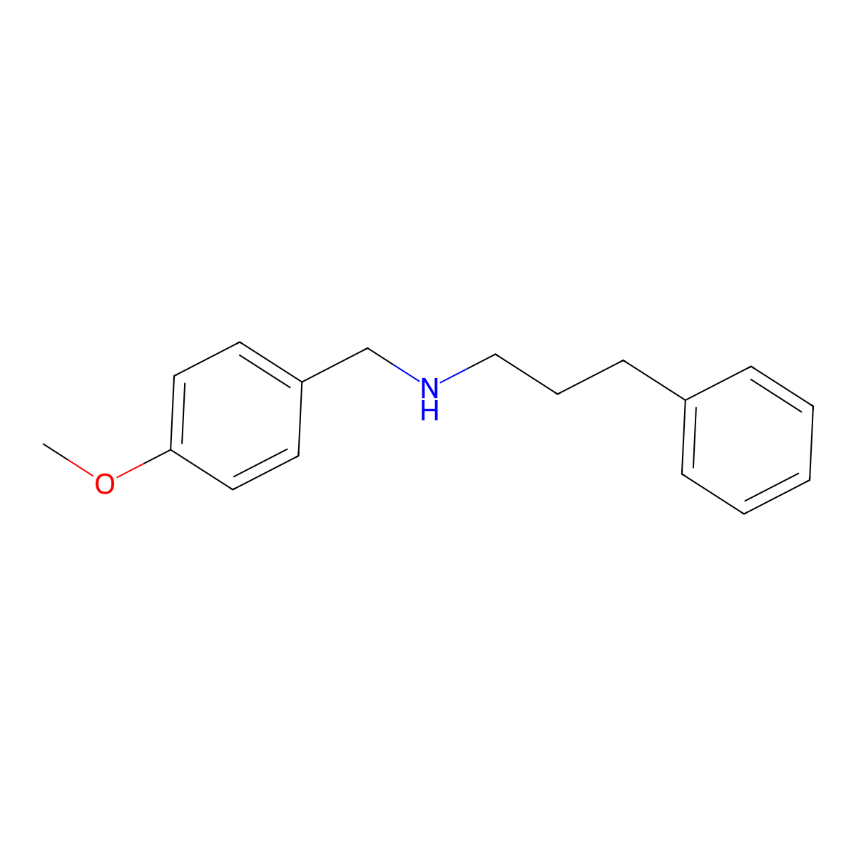 N-(4-Methoxybenzyl)-3-phenylpropan-1-amine molecular structure, CAS 145060-50-0