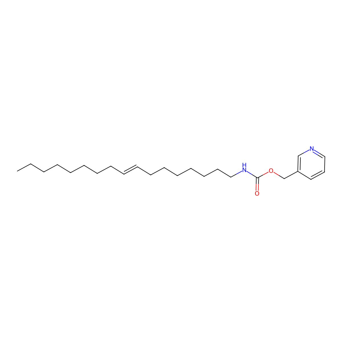 pyridin-3-ylmethyl N-[(Z)-heptadec-8-enyl]carbamate molecular structure, CAS 1450603-63-0