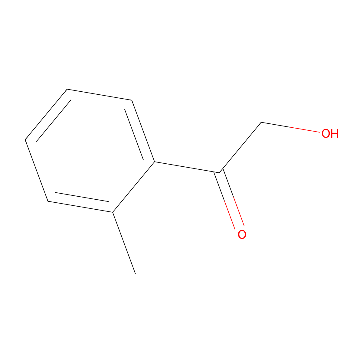 2-Hydroxy-1-(2-methylphenyl)ethan-1-one molecular structure, CAS 145070-48-0