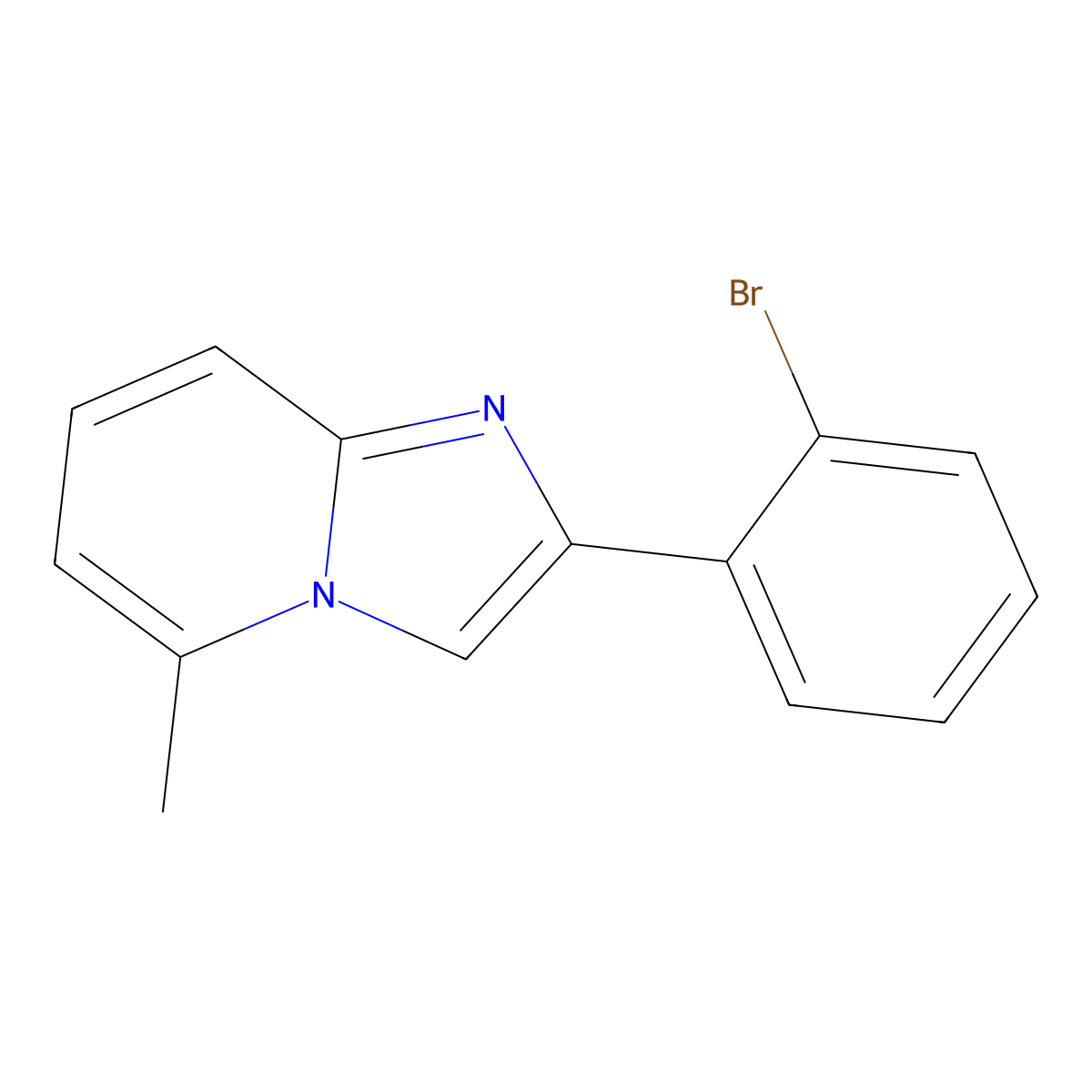2-(2-Bromophenyl)-5-methylimidazo[1,2-a]pyridine molecular structure, CAS 1450725-16-2