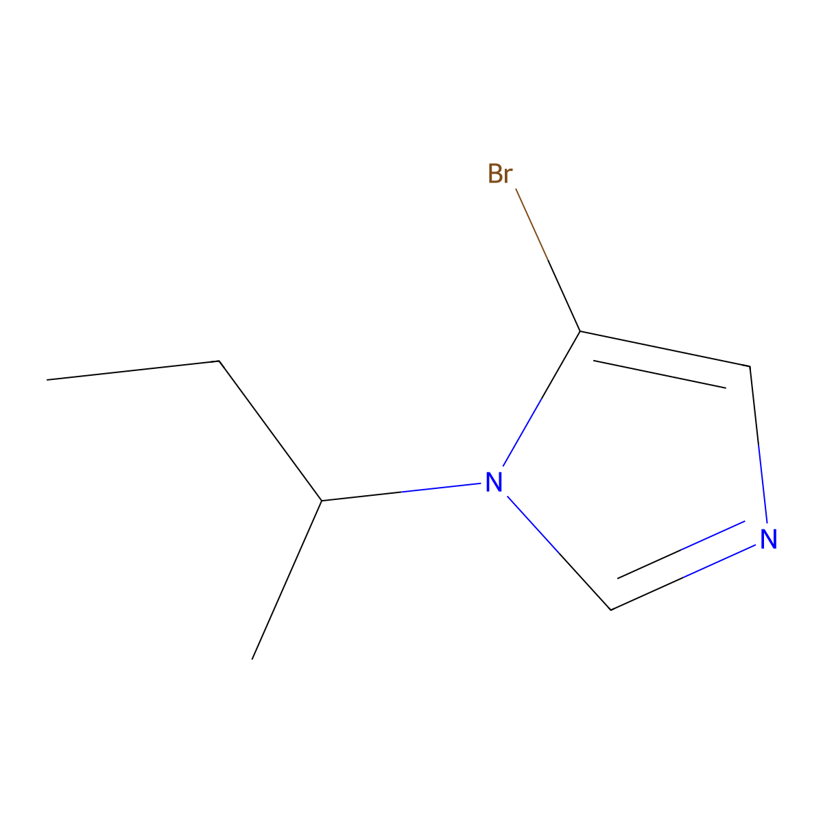 5-Bromo-1-sec-butyl-1H-imidazole molecular structure, CAS 1450739-57-7