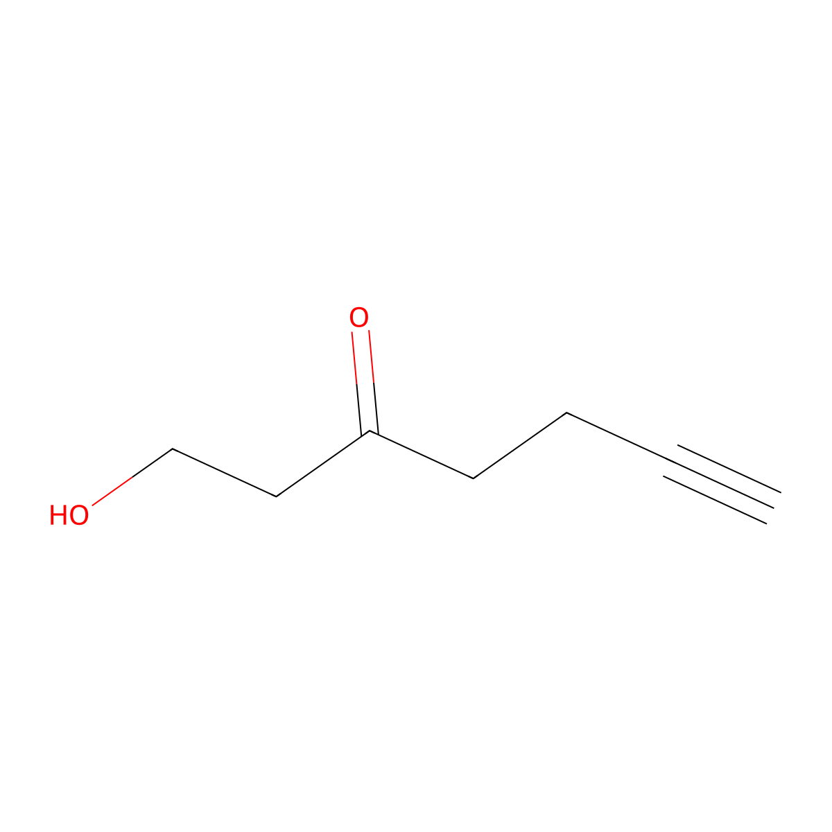 1-Hydroxy-6-heptyn-3-one molecular structure, CAS 1450754-40-1