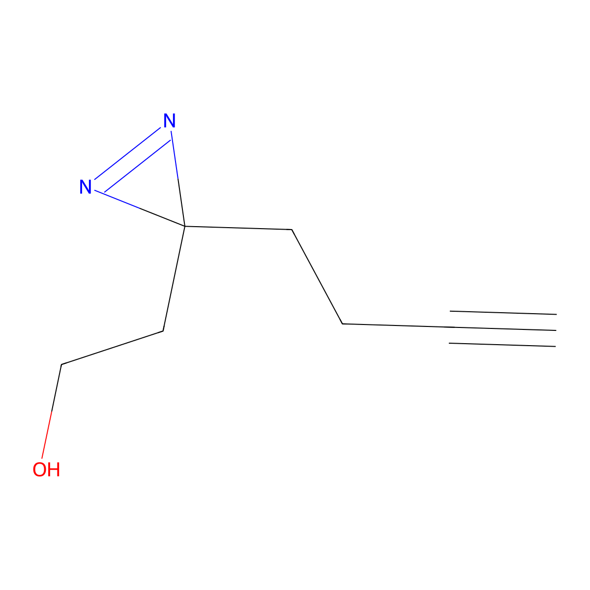 3-(3-Butyn-1-yl)-3H-diazirine-3-ethanol molecular structure, CAS 1450754-41-2