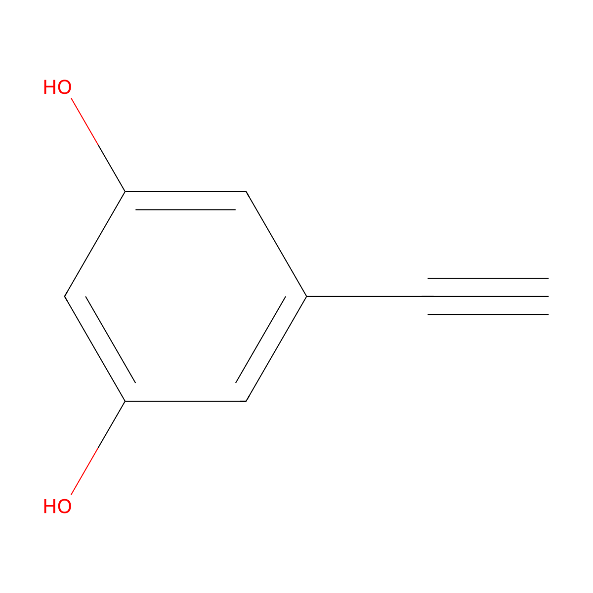 5-Ethynylbenzene-1,3-diol molecular structure, CAS 145078-84-8