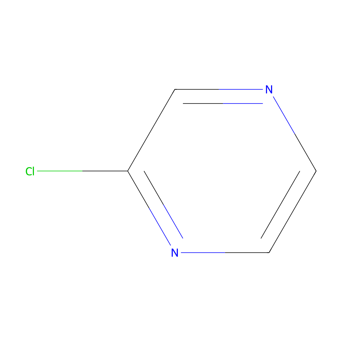 Chloropyrazine molecular structure, CAS 14508-49-7