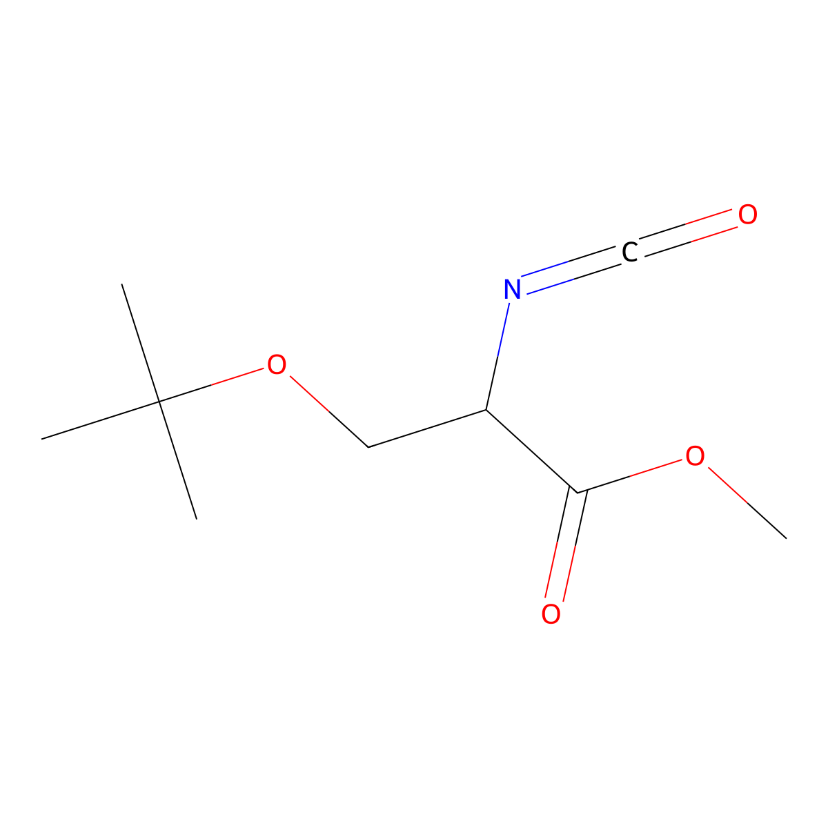 Methyl (S)-(+)-2-Isocyanato-3-tert-butoxypropionate molecular structure, CAS 145080-94-0