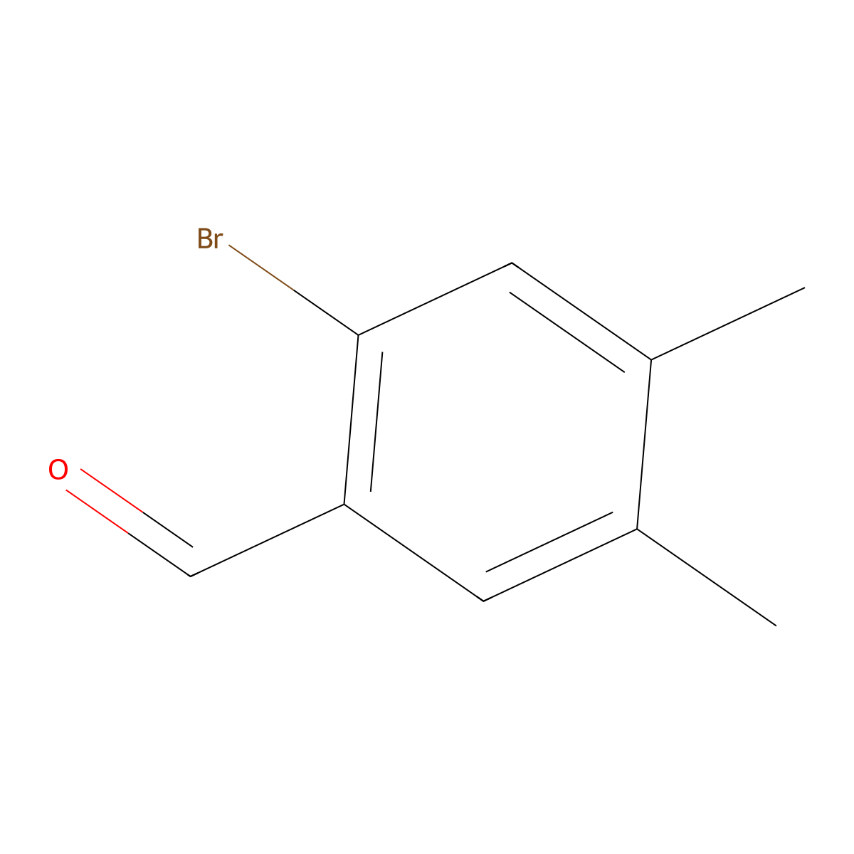 2-Bromo-4,5-dimethylbenzaldehyde molecular structure, CAS 1450812-17-5