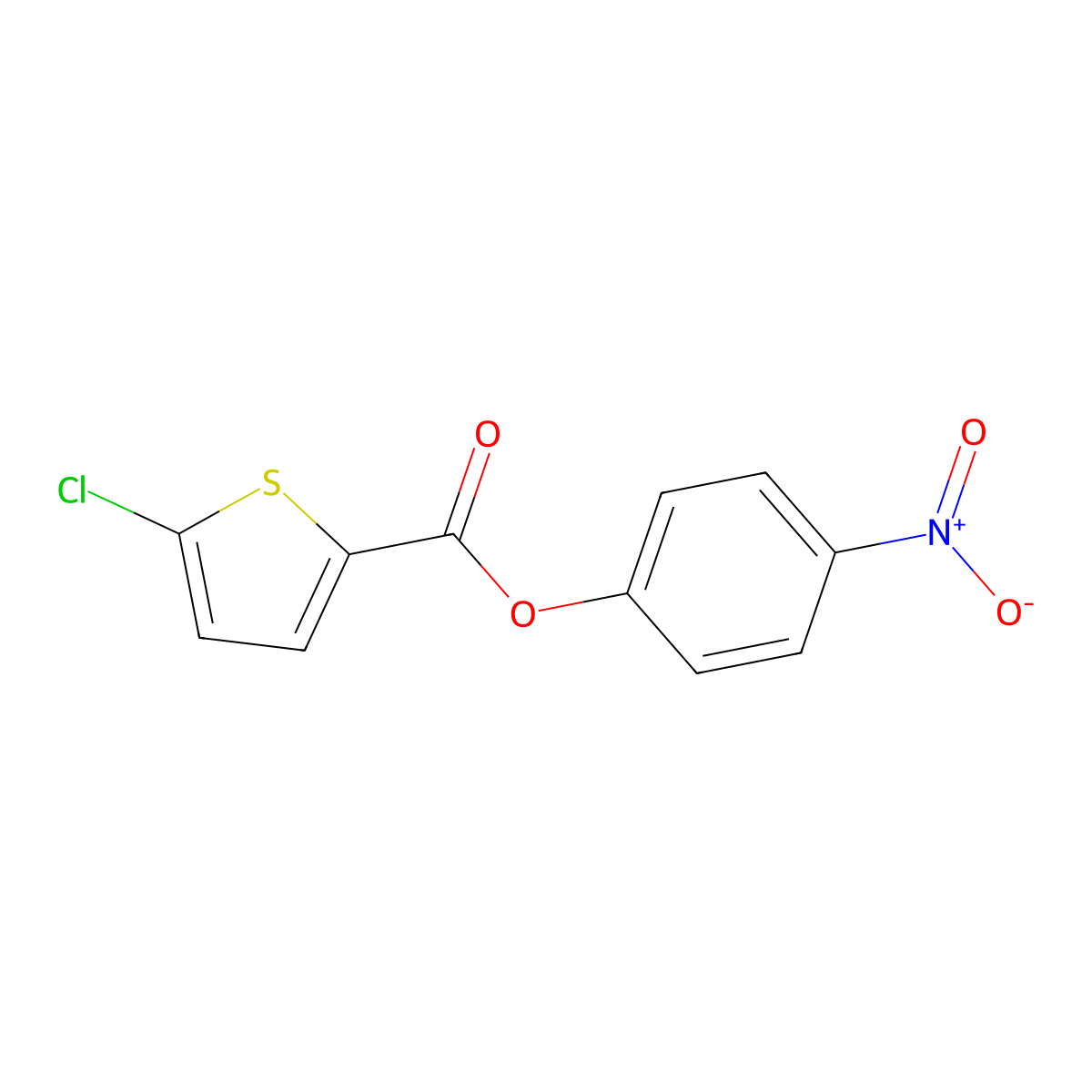4-Nitrophenyl 5-chlorothiophene-2-carboxylate molecular structure, CAS 1450877-56-1