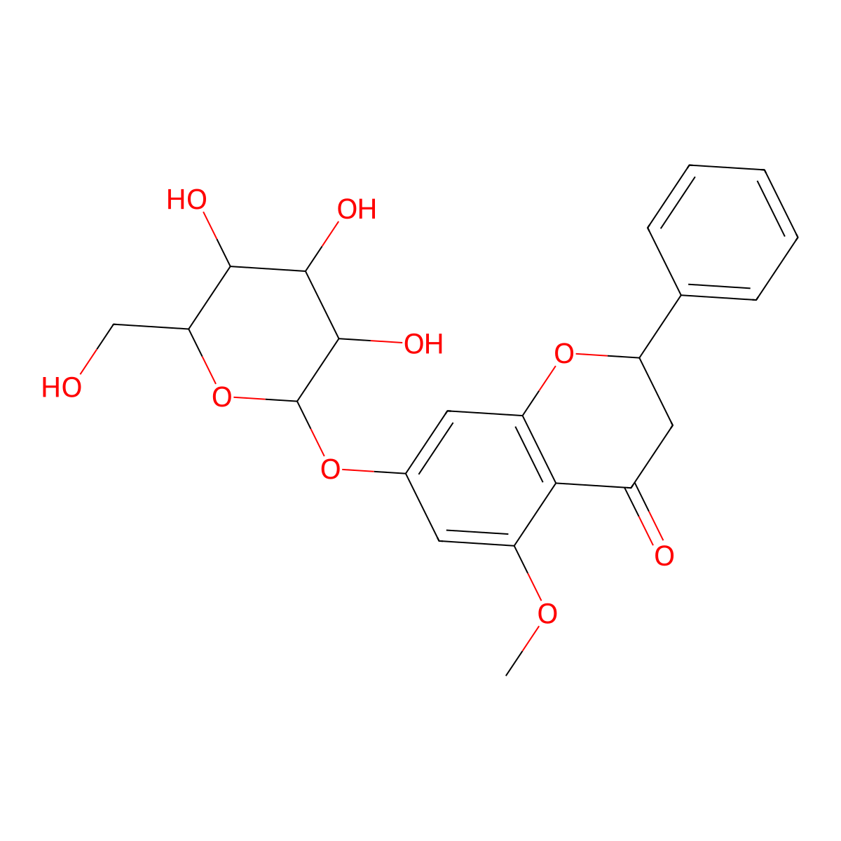5-MethoxyPinocembroside molecular structure, CAS 1450878-89-3