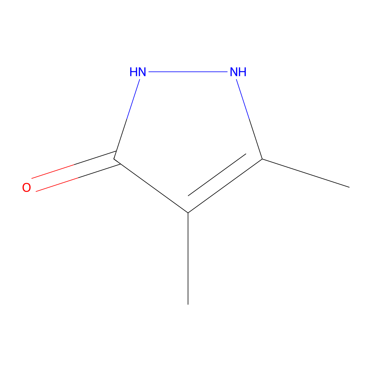 3,4-dimethyl-1H-pyrazol-5-ol molecular structure, CAS 145092-15-5