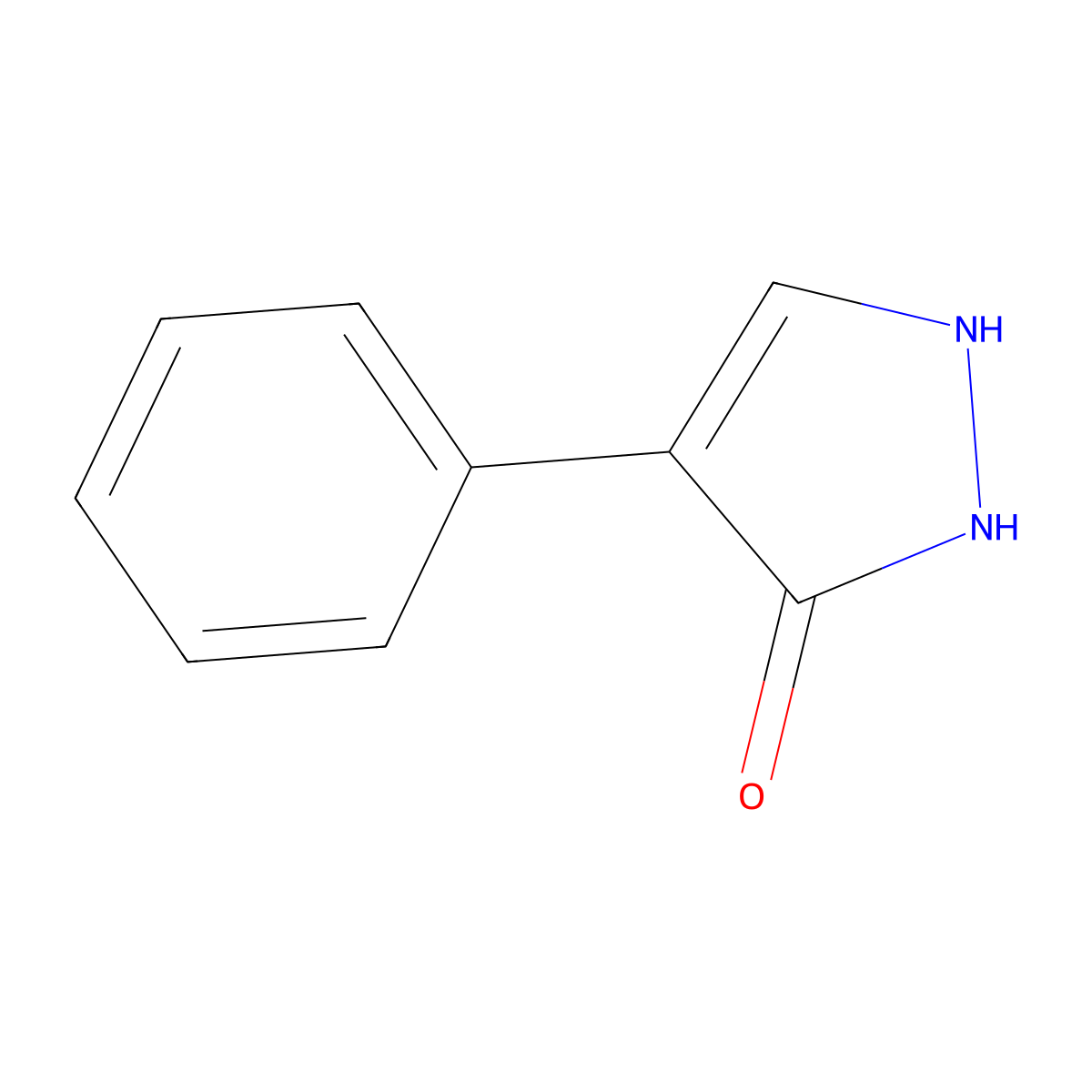 4-phenyl-1H-pyrazol-3-ol molecular structure, CAS 145092-18-8