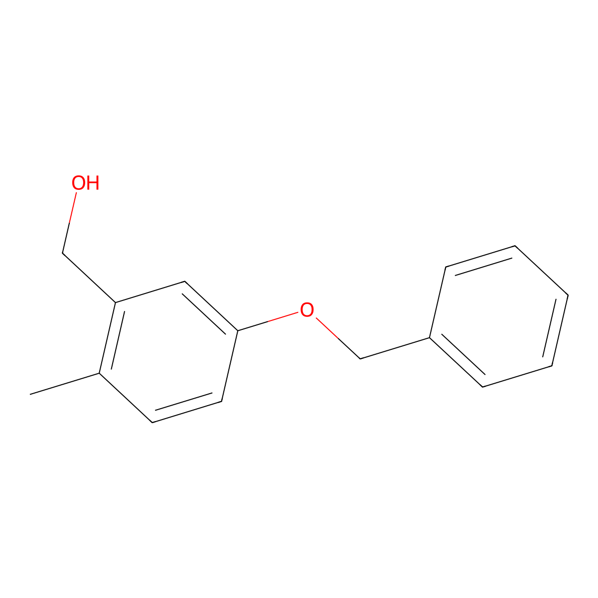 (5-(Benzyloxy)-2-methylphenyl)methanol molecular structure, CAS 1450931-37-9