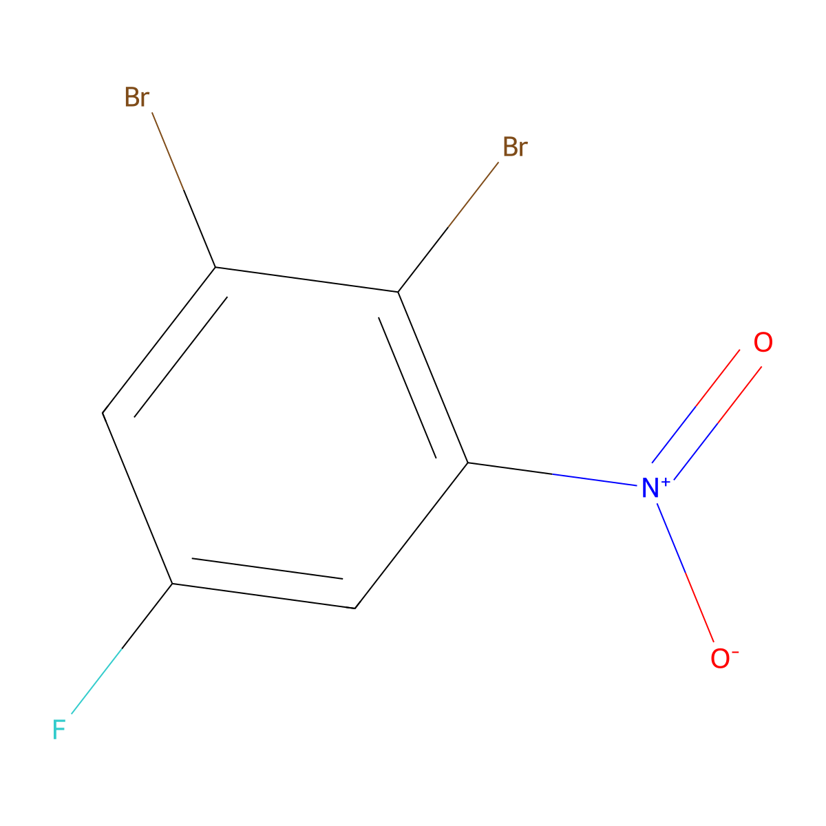 1,2-Dibromo-5-fluoro-3-nitrobenzene molecular structure, CAS 1450932-92-9