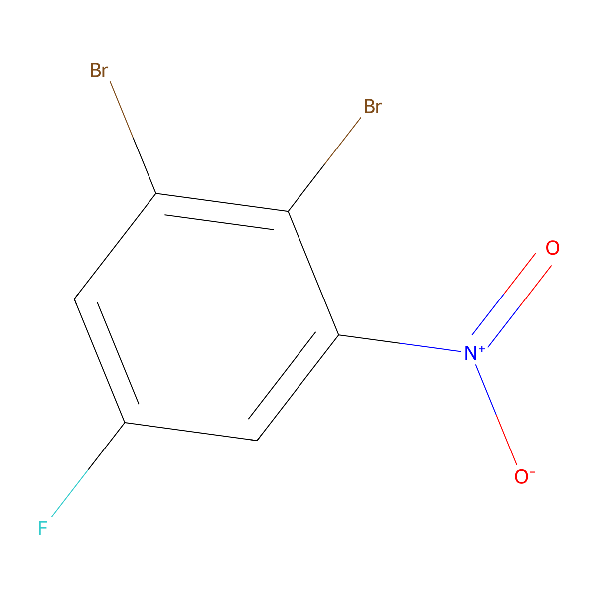 1,2-Dibromo-5-fluoro-3-nitrobenzene molecular structure, CAS 1450932-92-9