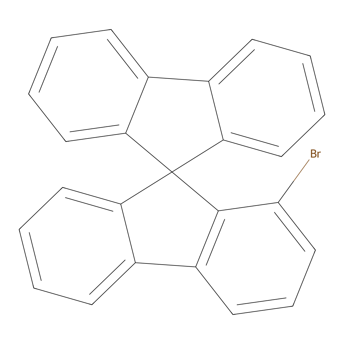 1-Bromo-9,9'-spirobi[9H-fluorene] molecular structure, CAS 1450933-18-2
