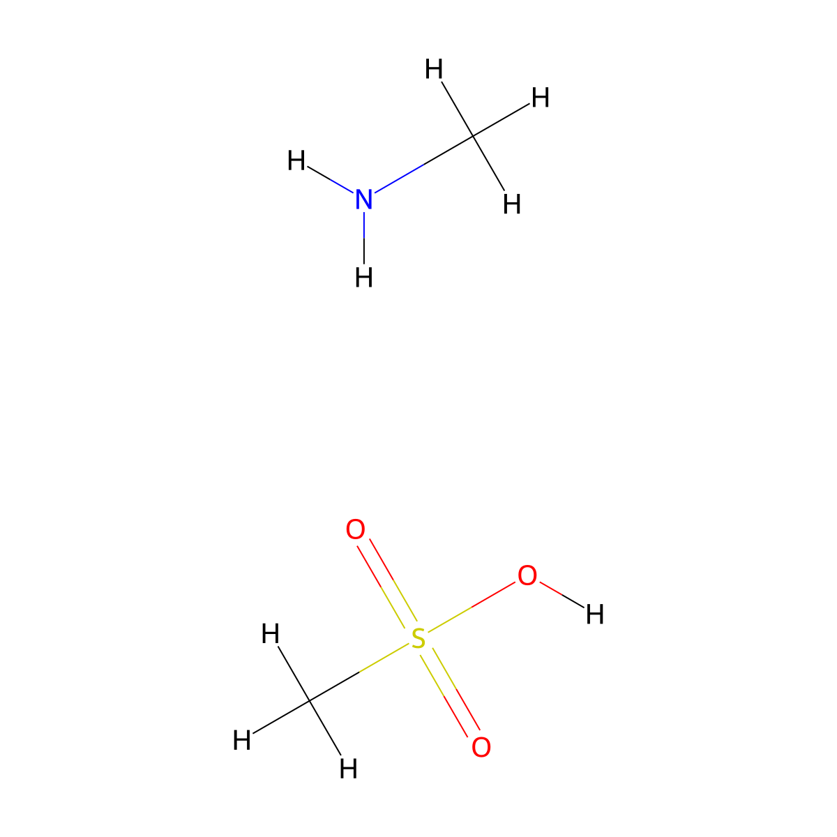 Methylammonium Methyl Sulfonate molecular structure, CAS 1450981-06-2