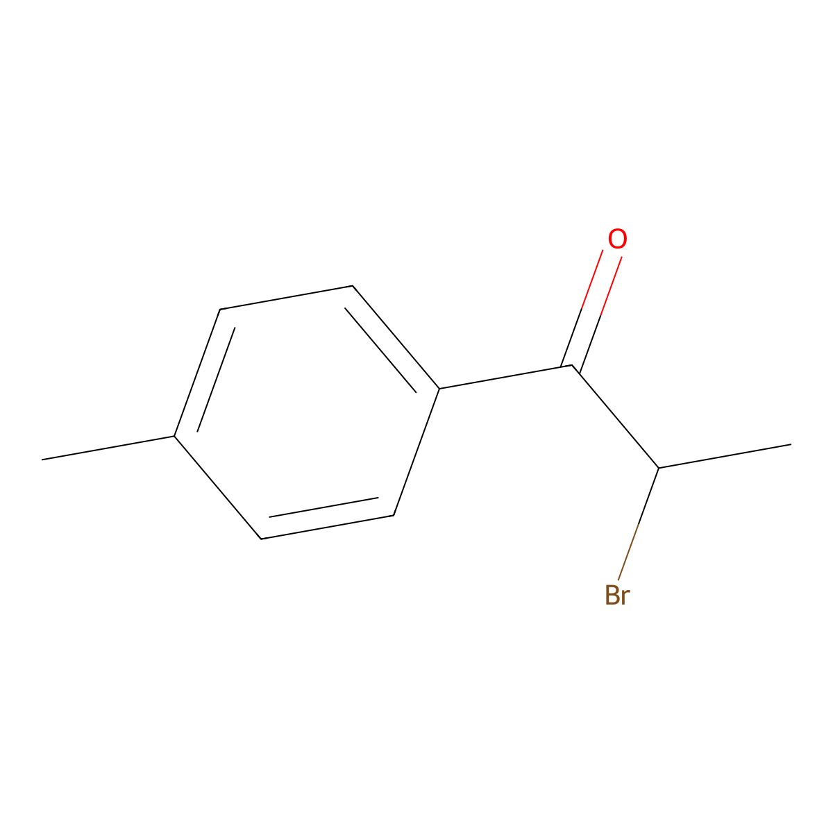 2-Bromo-1-(4-methylphenyl)propan-1-one molecular structure, CAS 1451-82-7