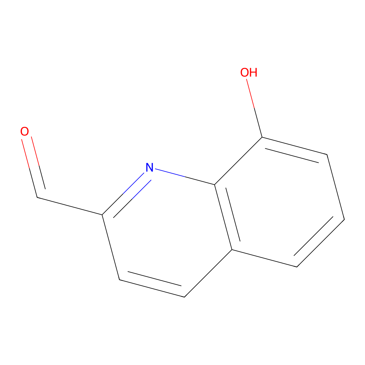 8-Hydroxy-2-quinolinecarboxaldehyde molecular structure, CAS 14510-06-6
