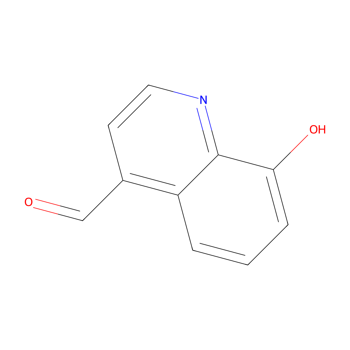 8-Hydroxyquinoline-4-carbaldehyde molecular structure, CAS 14510-07-7