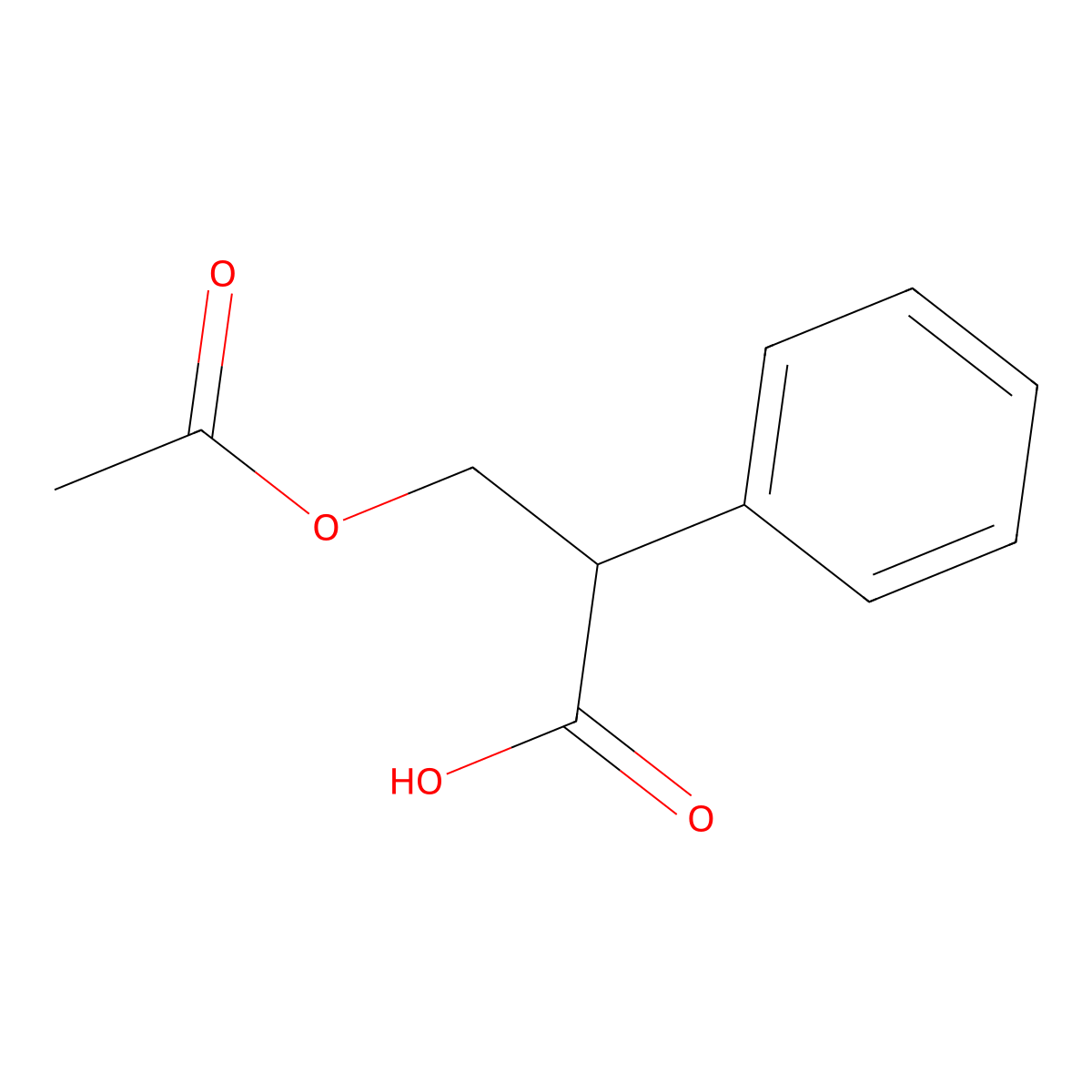 3-Acetoxy-2-phenylpropanoic acid molecular structure, CAS 14510-36-2