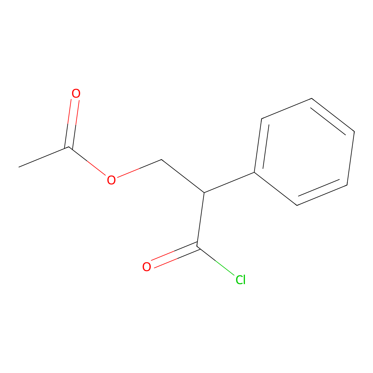 3-Chloro-3-oxo-2-phenylpropyl acetate molecular structure, CAS 14510-37-3