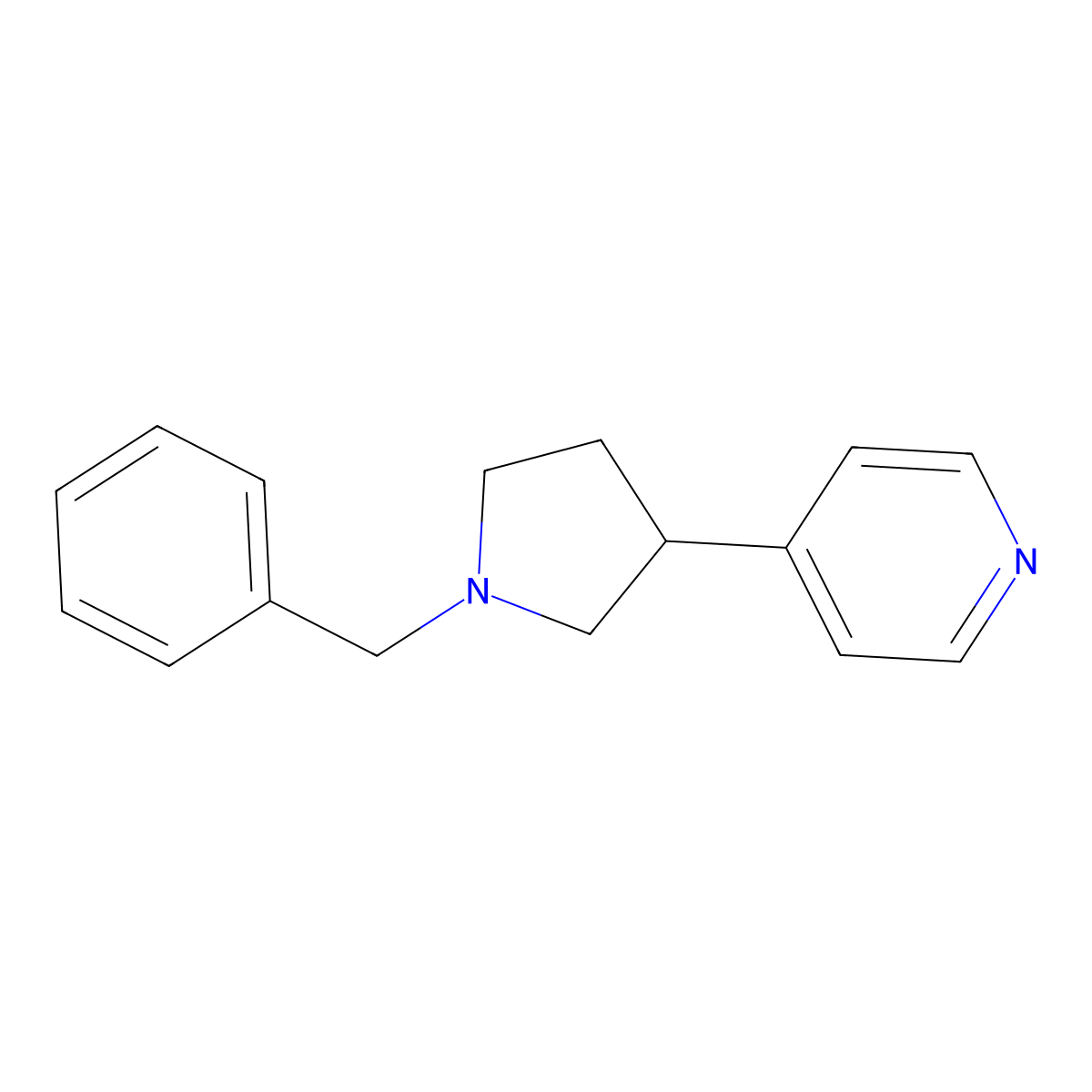 4-(1-Benzylpyrrolidin-3-yl)pyridine molecular structure, CAS 145105-06-2