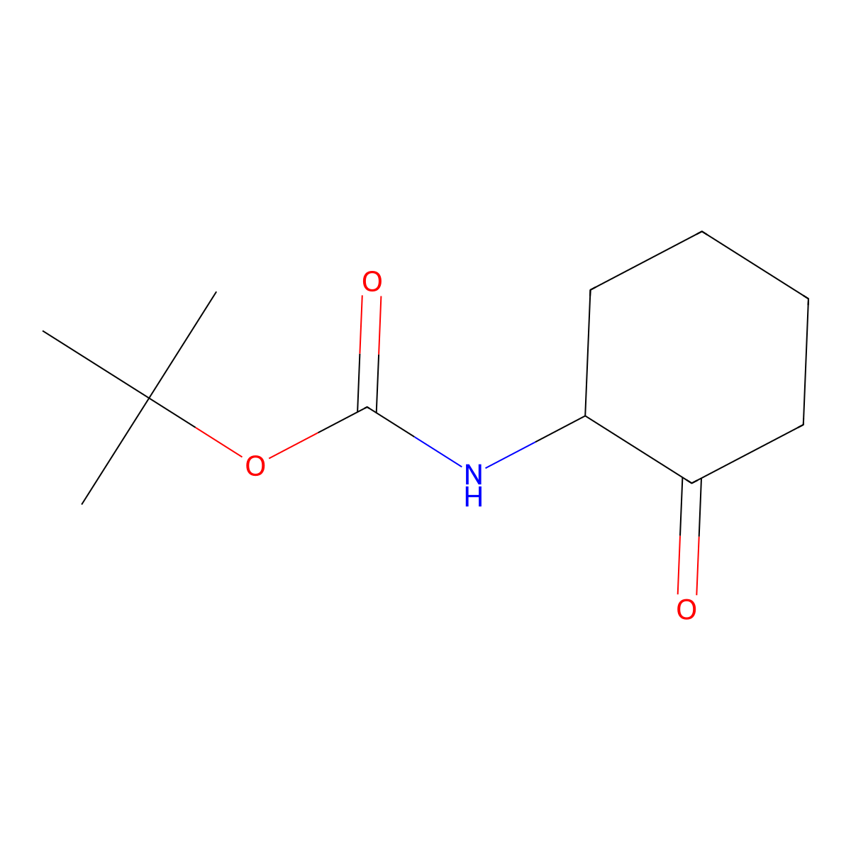 (S)-N-Boc-2-aminocyclohexanone molecular structure, CAS 145106-47-4