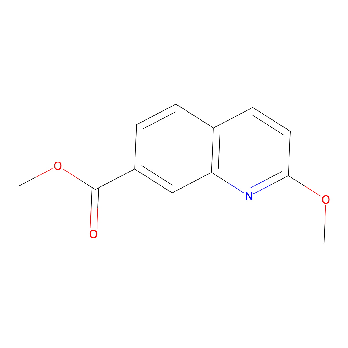 Methyl 2-methoxyquinoline-7-carboxylate molecular structure, CAS 1451154-40-7
