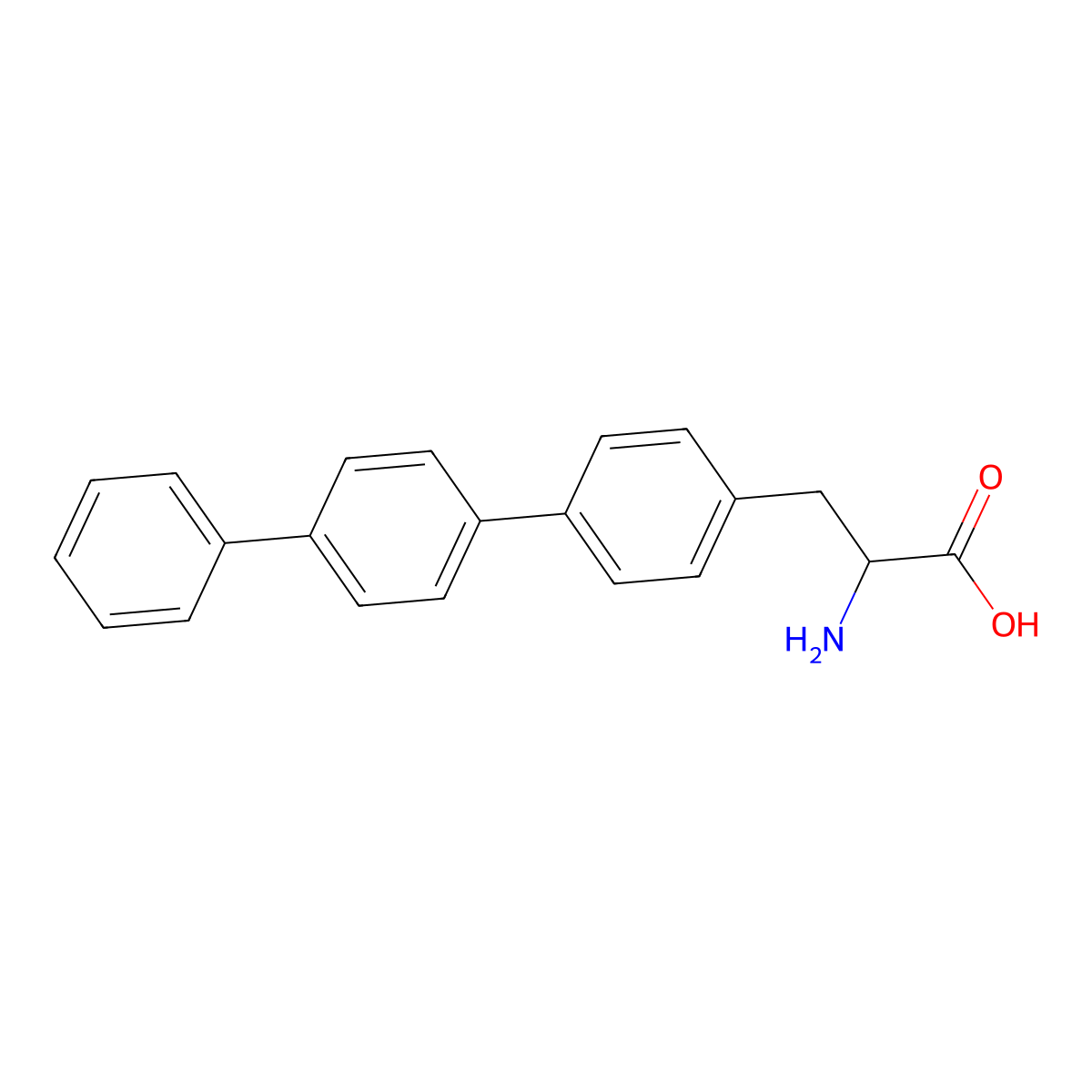4-(Biphenyl-4-yl)-L-phenylalanine molecular structure, CAS 1451156-16-3