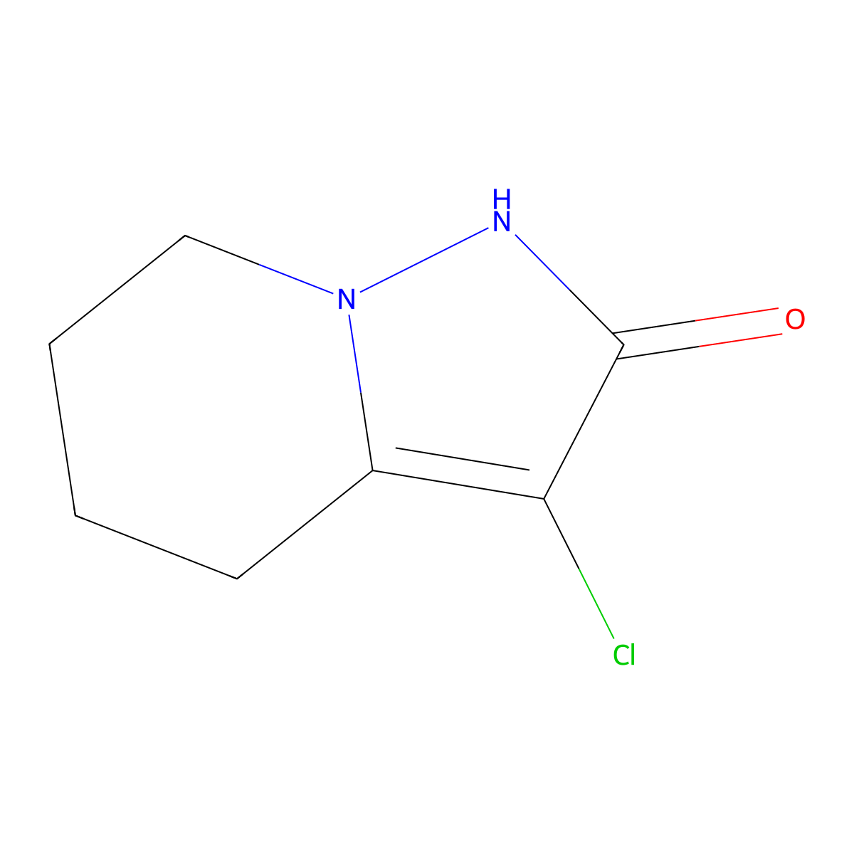3-Chloro-4,5,6,7-tetrahydropyrazolo[1,5-a]pyridin-2-ol molecular structure, CAS 1451184-45-4